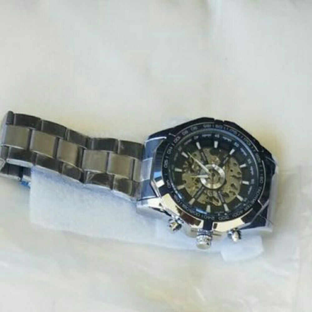 SILVER Men quartz army Watch Top Brand Waterproof - Picture 4 of 5